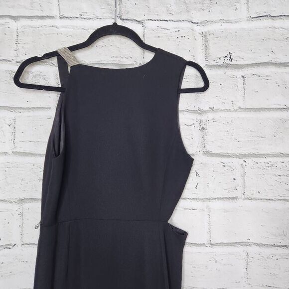 Halston Heritage Womens Black Cutout Maxi Dress Size 4 - Picture 8 of 14